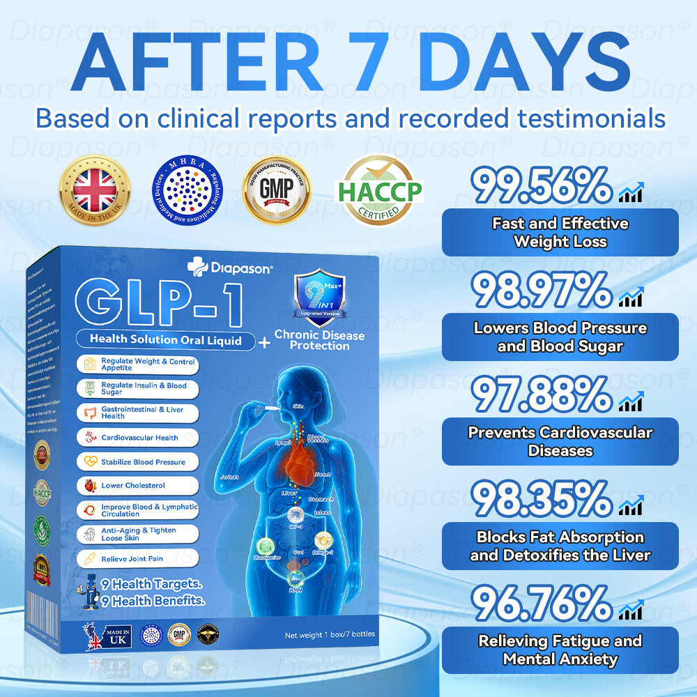 𝑶𝒇𝒇𝒊𝒄𝒊𝒂𝒍 𝑺𝒕𝒐𝒓𝒆 | 𝐷𝑖𝑎𝑝𝑎𝑠𝑜𝑛® GLP-1 9 IN 1 Health Solution Oral Liquid👩‍⚕️(One dose per day, noticeable changes within 7 days) 👍 Suitable for weight loss, cardiovascular health, diabetes, sleep apnea, joint problems, and many more health issues🎁