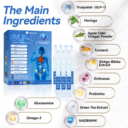 𝑶𝒇𝒇𝒊𝒄𝒊𝒂𝒍 𝑺𝒕𝒐𝒓𝒆 | 𝐷𝑖𝑎𝑝𝑎𝑠𝑜𝑛® GLP-1 9 IN 1 Health Solution Oral Liquid👩‍⚕️(One dose per day, noticeable changes within 7 days) 👍 Suitable for weight loss, cardiovascular health, diabetes, sleep apnea, joint problems, and many more health issues🎁