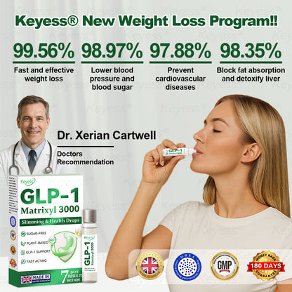 Official Store| 𝐊𝒆𝐲𝐞𝘀𝘀® GLP-1 & MatrixyI 3000 SIimming & HealIth Drops✅Just one dose a day — visible results in just 7 days🌿For obesity, cardiovascular health, diabetes, sleep apnea, joint issues, and more🍒